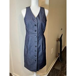 Liz Claiborn Button Down Jean Dress Size 6
